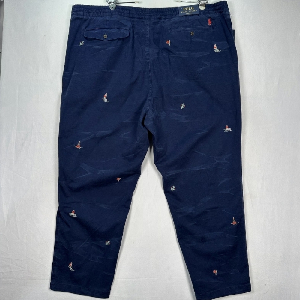 NWT Men's Ralph Lauren Polo Prepster Classic-fit Chinos with Embroidery - Picture 11 of 14